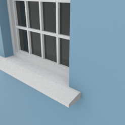 Chamfer Window Board Installed