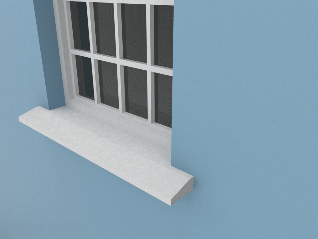 Chamfer Window Board Installed