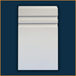 Edge 10mm Grooved 2 skirting Front
