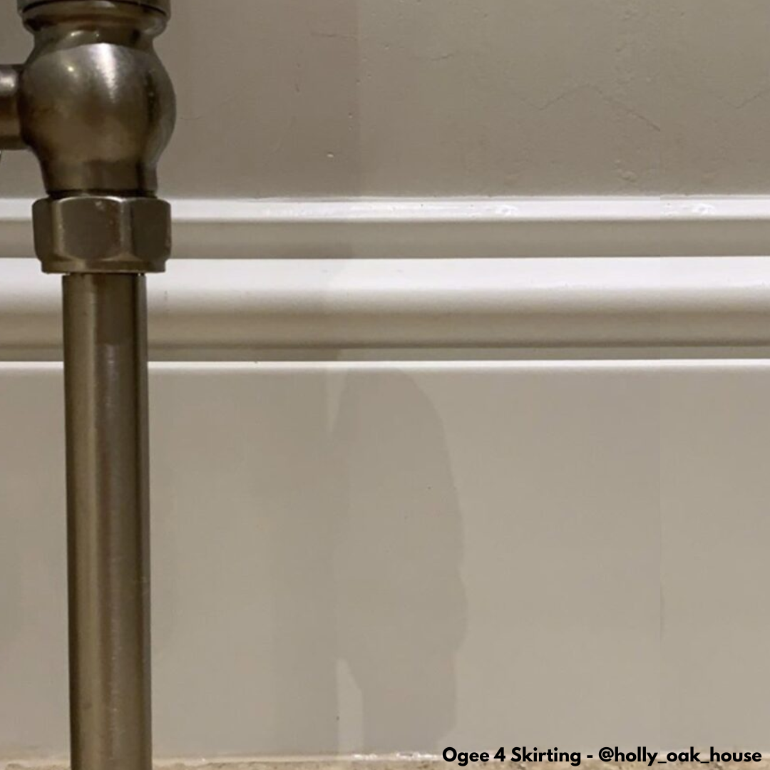 Ogee 4 Skirting Board in Customer Home Close Up